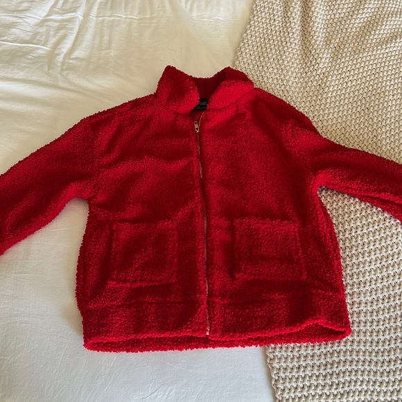 Red Sherpa jacket - Picture 3 of 6